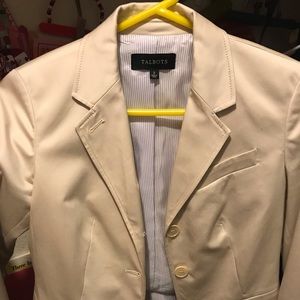 Talbots beige blazer